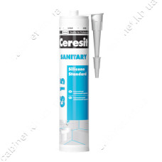 Герметик санітарний силіконовий Ceresit Sanitary CS15WH білий 280мл Герметик санітарний силіконовий Ceresit Sanitary CS15WH білий 280мл